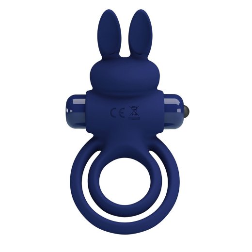 PRETTY LOVE Darey Rabbit Cock Ring Deep Blue