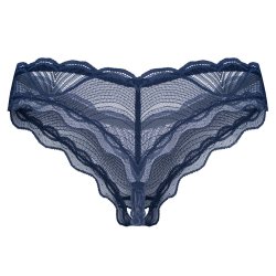 OBSESSIVE Nuites Crotchless String Blau