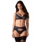 OBSESSIVE Nightly Blue Dessous-Set 3-teilig Blau