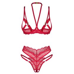 OBSESSIVE Cupide Desir Dessous-Set 2-teilig Rot