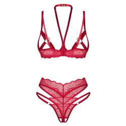 OBSESSIVE Cupide Desir Dessous-Set 2-teilig Rot