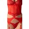 OBSESSIVE Cupide Desir Lingerie-Set 3-teilig Rot