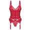 OBSESSIVE Cupide Desir Lingerie-Set 3-teilig Rot