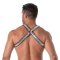 TOF Glitter Bulldog Harness Silber/Weiss