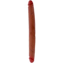 TOY JOY Get Real Foreskin Doppeldildo 40 cm Caramel