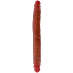 TOY JOY Get Real Foreskin Doppeldildo 35 cm Caramel