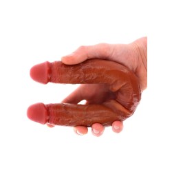 TOY JOY Get Real Foreskin Doppeldildo 35 cm Caramel