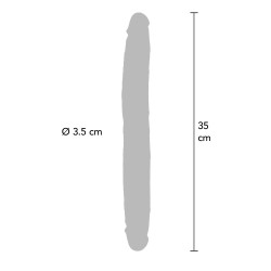 TOY JOY Get Real Foreskin Doppeldildo 35 cm Caramel