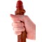 TOY JOY Get Real Foreskin Doppeldildo 35 cm Caramel