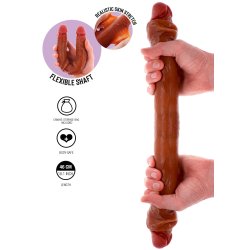 TOY JOY Get Real Foreskin Doppeldildo 46 cm Caramel