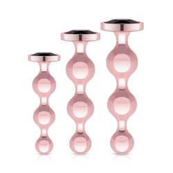 ROSY GOLD Metall-Analplug-Set 3teilig...