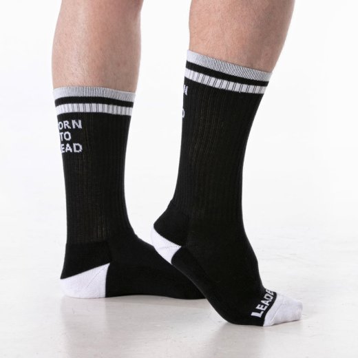 LEADER Born To Lead Socken Schwarz/Weiss