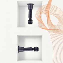 MAN.WAND Holden Saugnapfadapter aus Silikon Schwarz/Violett