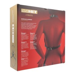 VIRGITE Love Hit Bondage Brust Harness für Damen Model 1 aus veganem Leder One Size Schwarz