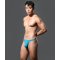 ANDREW CHRISTIAN Almost Naked No-Show Ultra Low-Rise Thong Türkis