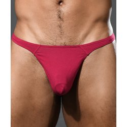 ANDREW CHRISTIAN Almost Naked No-Show Ultra Low-Rise Thong Weinrot