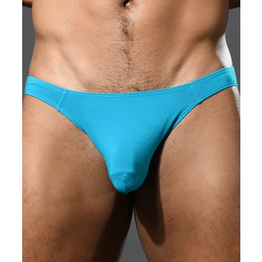 ANDREW CHRISTIAN Almost Naked No-Show Ultra Low-Rise Brief Türkis