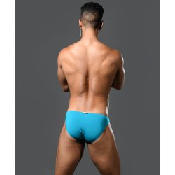 ANDREW CHRISTIAN Almost Naked No-Show Ultra Low-Rise Brief Türkis