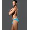 ANDREW CHRISTIAN Almost Naked No-Show Ultra Low-Rise Brief Türkis