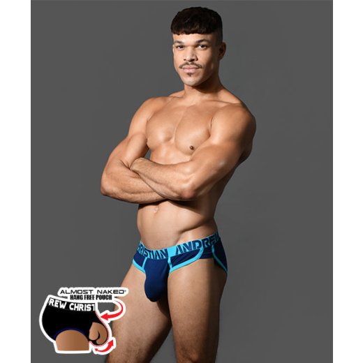 ANDREW CHRISTIAN Almost Naked Retro Bamboo Brief Blau