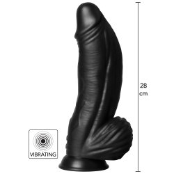 HIDDEN DESIRE Extreme Vibrating Demon Monster Dildo Schwarz