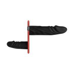 EASY TOYS Strap-On Set mit 2 Dildos Schwarz/Rot