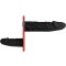 EASY TOYS Strap-On Set mit 2 Dildos Schwarz/Rot
