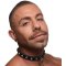 STRICT Diamant-Halsband mit O-Ring Schwarz/Kristall