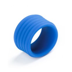 LOVETOY Pinnacle Pro Deep Rib Grip Penisring oder Hodenstrecker Blau