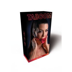 TABOOM Wild Roses Ball Gag aus PU-Leder & Silikon Rot/Gold