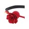 TABOOM Wild Roses Ball Gag aus PU-Leder & Silikon Rot/Gold