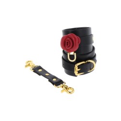 TABOOM Wild Roses Ankle Cuffs Schwarz/Gold