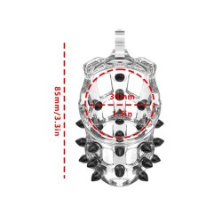 RIMBA P-CAGE Peniskäfig PC09 mit Spikes Small Transparent