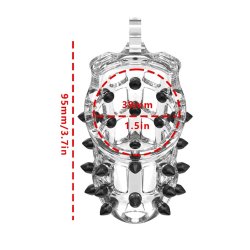 RIMBA P-CAGE Peniskäfig PC09 mit Spikes Large Transparent