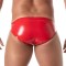 TOF Vinyl Zipped Bikini Rot