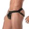TOF Vinyl Snap Jockstrap Schwarz