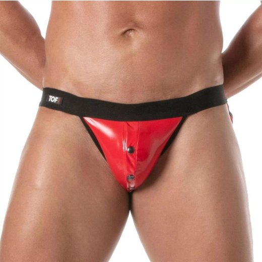 TOF Vinyl Snap Jockstrap Rot