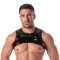 TOF Vinyl Zipped Harness Schwarz