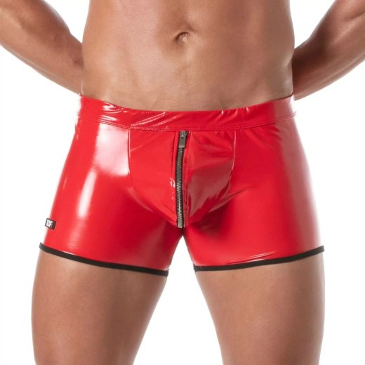 TOF Vinyl Zipped Push Up Boxer Rot M