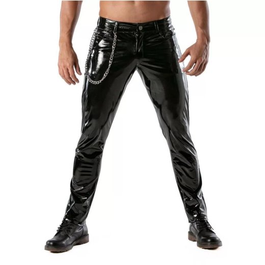 TOF Vinyl Pants Schwarz