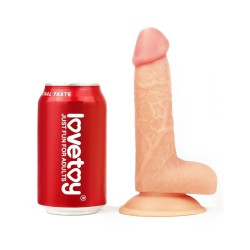 LOVETOY Dildo Ultra Soft Dude Ø 3.6 x 18 cm Beige