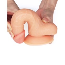 LOVETOY Dildo Ultra Soft Dude Ø 3.6 x 18 cm Beige