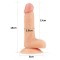 LOVETOY Dildo Ultra Soft Dude Ø 3.6 x 18 cm Beige