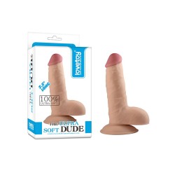LOVETOY Dildo Ultra Soft Dude Ø 4.5 x 19 cm Beige