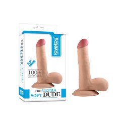 LOVETOY Dildo Ultra Soft Dude Ø 3.9 x 19 cm Beige