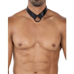 CUT4MEN C-Ring Crossed Harness Schwarz One Size