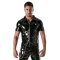 TOF Vinyl Zipped Vest Schwarz