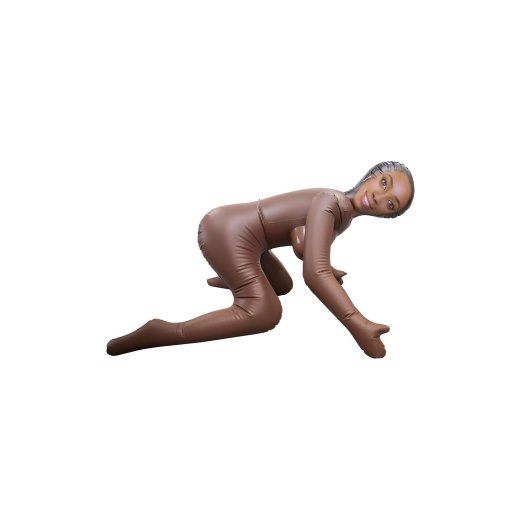 NMC My Fair Lady Puppe Doggy Pose aus PVC Aufblasbar Braun