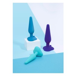 B-VIBE Anal Plug 3er Set aus Silikon