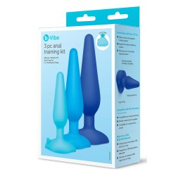 B-VIBE Anal Plug 3er Set aus Silikon